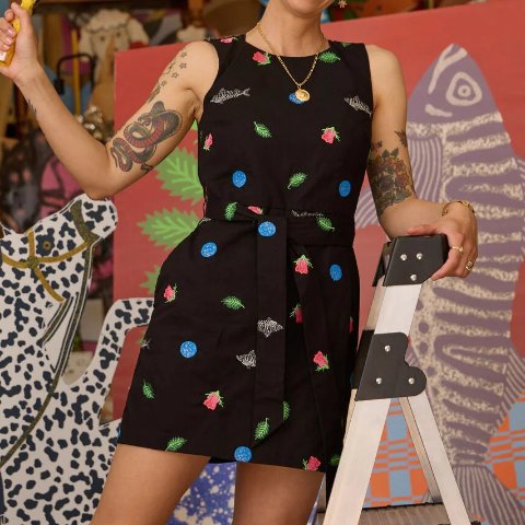 Gone Fishing 连身裤 印花