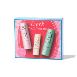 Fresh值$108!变相3.3折澄糖润唇膏+Sugar Rose/Mint Rush有色唇膏