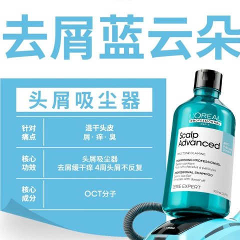 去屑蓝云朵 洗发水500ml