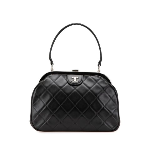 ChanelCC Quilted Lambskin Top Handle Bag 1996-1997