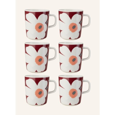 Marimekko这套做暖局礼物！贼有排面！马克杯6件套 250ml