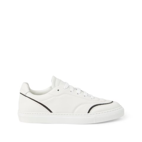 Brunello Cucinelli Monili Leather Sneakers