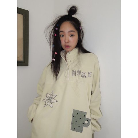 Things I Adore Fleece Jacket Yellow