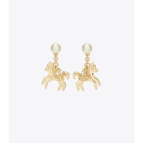 Tory BurchCURIOSITY Horse Charm Earrings
