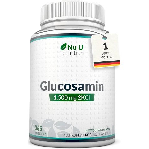 Nu U Nutrition 氨基葡萄糖 1500mg 365片