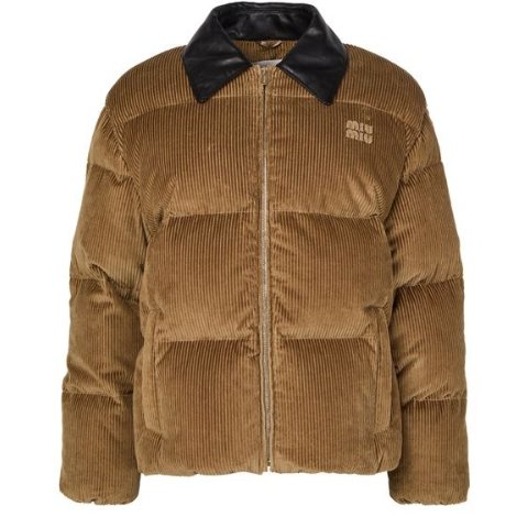 Miu MiuCorduroy Puffer Jacket