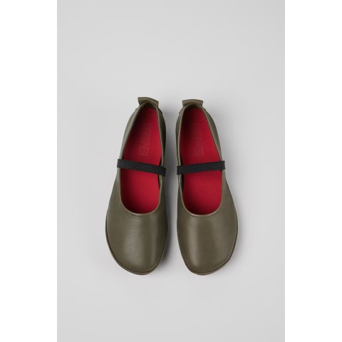 Right 女士绿色奶奶鞋