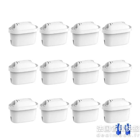 waterdrop平均仅€2.24/个！适配Brita水壶！滤芯 12个