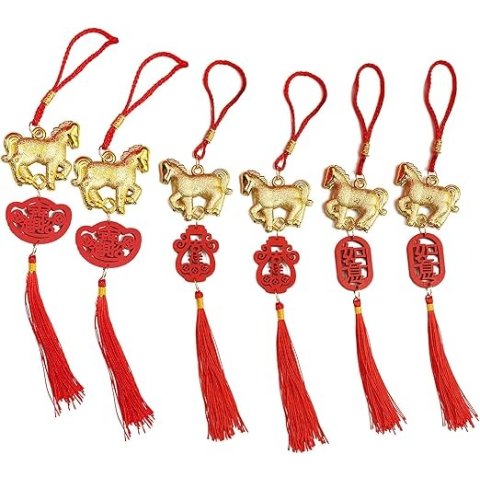 Year of The Horse 新年吊饰 6件