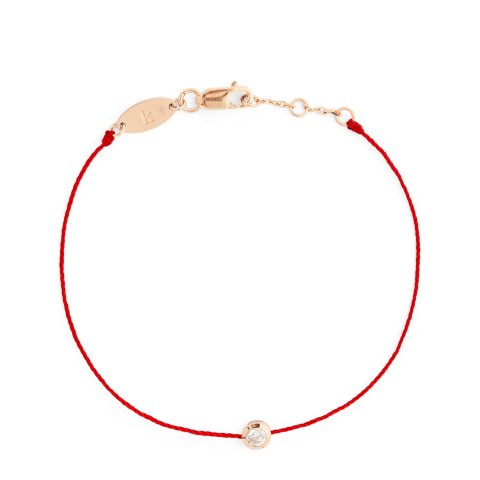  玫瑰金钻石纯手链