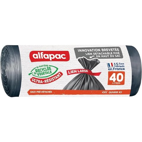 alfapac 垃圾袋 40L*15个