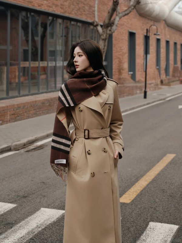 格纹羊绒围巾 张予曦类似款