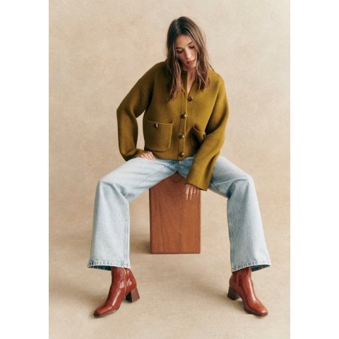 Sezane非常显白！！Valerio 橄榄绿外套