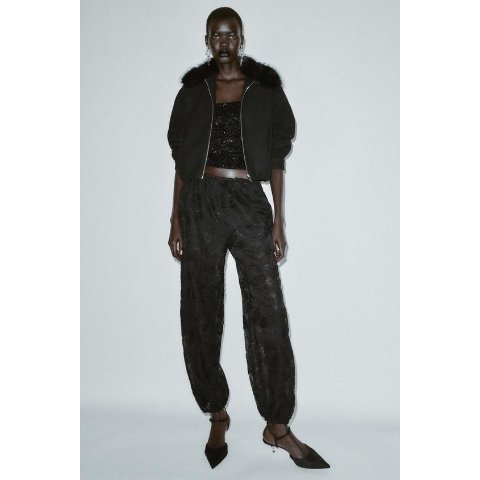 BOMBER 仿毛领夹克