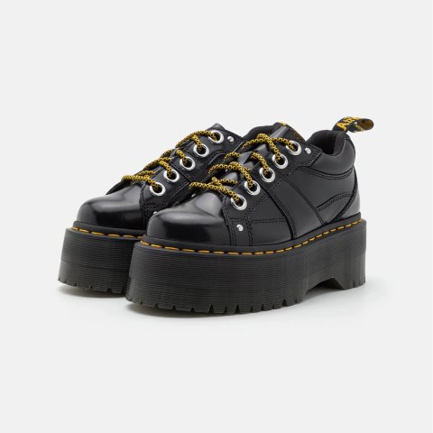 QUAD MAX 黑色德比鞋