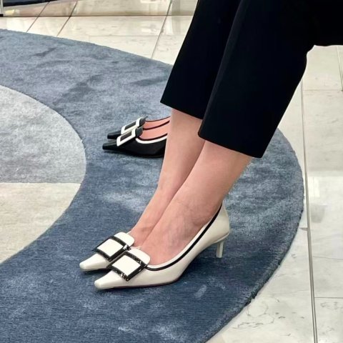 Viv  Canard 55皮革高跟鞋