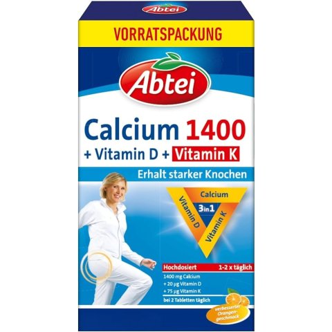 Abtei90粒Abtei 钙片 高含量 90片