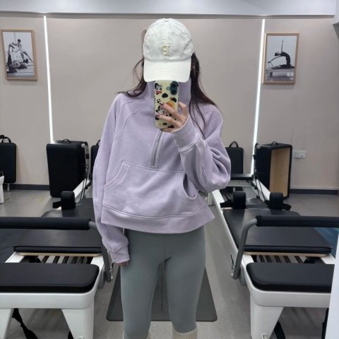 Scuba 宽松半拉链连帽衫