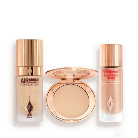 哑光妆容粉底液+粉饼