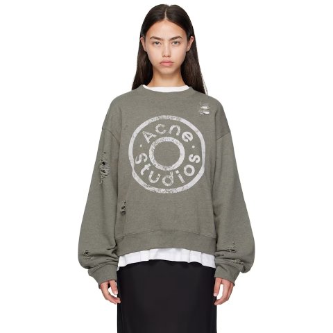 Gray 标志印花卫衣