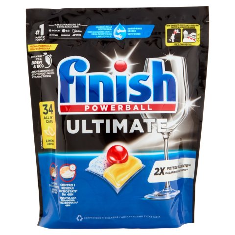 finishUltimate 洗碗机片 柠檬味 34块