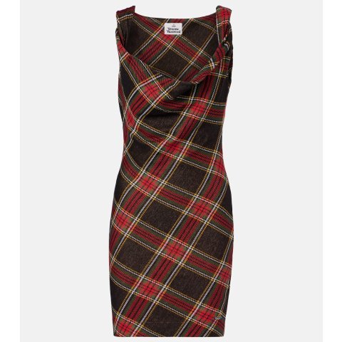 Anna 格纹棉质连衣裙