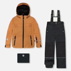 Teknik 儿童滑雪服 两件套 棕黑色