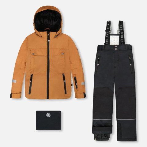 Teknik 儿童滑雪服 两件套 棕黑色