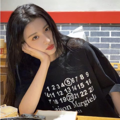 Maison Margiela王楚然仙女类似款（只有字母颜色不同）MM6 Numeric 标志T恤