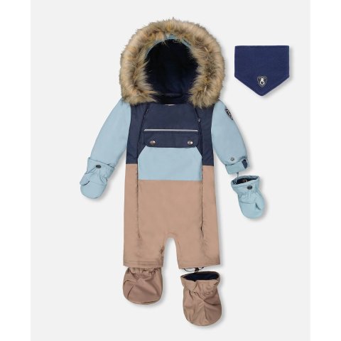 One-Piece 婴儿连体雪服 卡座专用 驼色