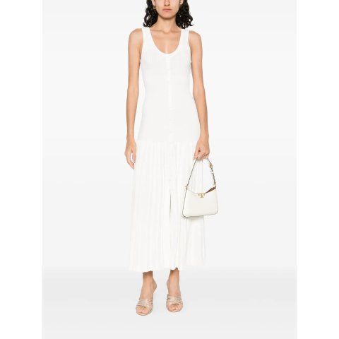 针织中长连衣裙