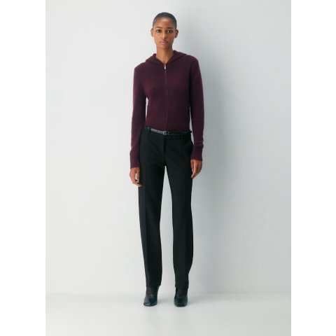 Essential 羊绒拉链连帽衫