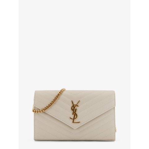 YSL Cassandre 金属标志皮革单肩包