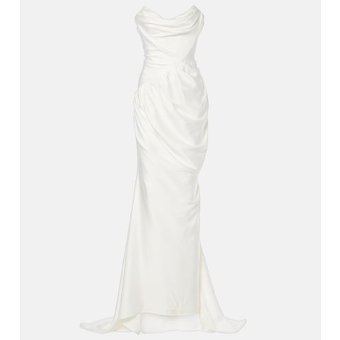 Bridal Vaida 缎面礼服裙