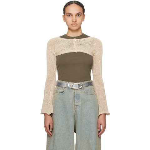 SSENSE 卡其色开衫