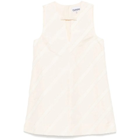 条纹迷你连衣裙