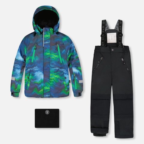 Play 印花夹克黑色两件套