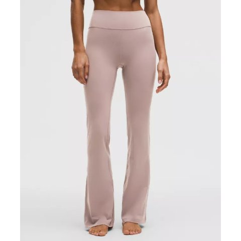 Groove Nulu高腰喇叭裤 玫瑰灰粉