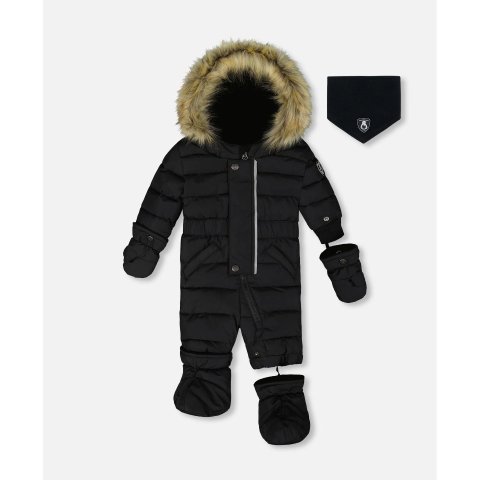 One-Piece 儿童连体羽绒服 黑色