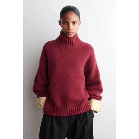 Chunky 羊绒高领毛衣