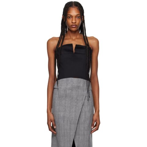 Black 短款吊带背心