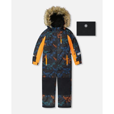 One-Piece 恐龙图案连体滑雪服