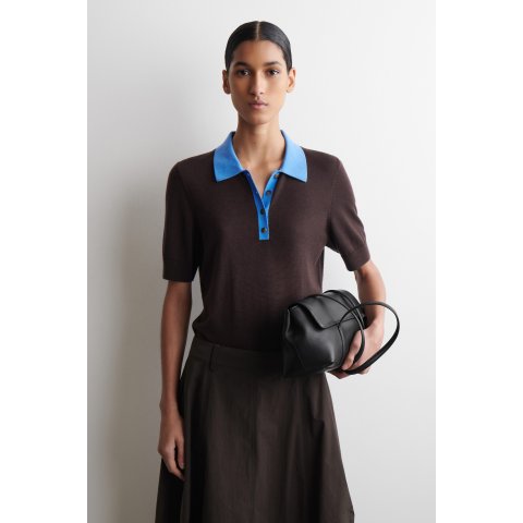 Shrunken 羊毛混纺Polo衫