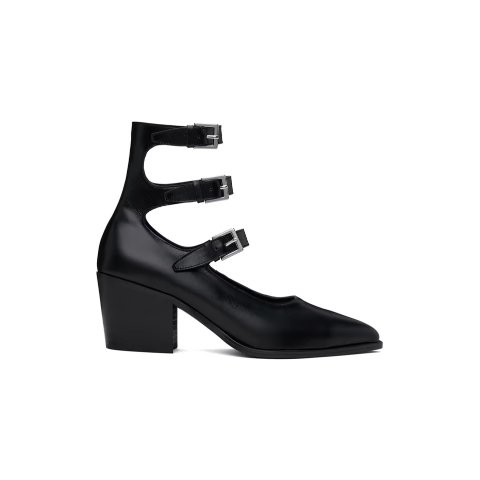 Mary Jane 中跟鞋 黑色