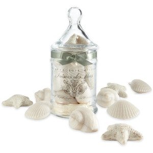 Gianna Rose Seashell Soaps in Apothecary Jar