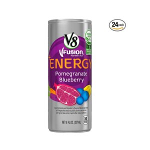 V8 +Energy 石榴蓝莓味果汁饮料 8盎司 24瓶装
