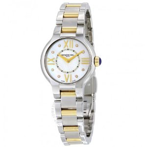RAYMOND WEIL Noemia Two-Tone Mother of Pearl Diamond Ladies Watch