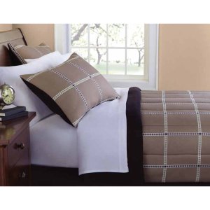 Mainstays Plaid Bedding Bed-In-A-Bag
