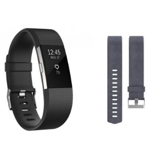 Fitbit Charge HR 2 Wireless Activity Tracker with Bonus Band Large