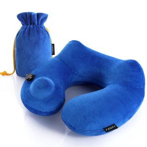 FANRY Travel Pillow Luxuriously Soft Inflatable Neck Pillow